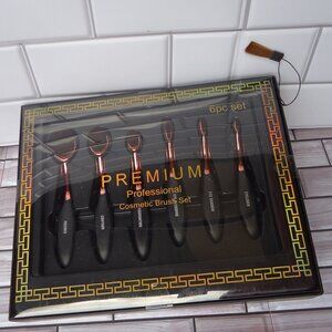 Premium profession cosmetic brush 6-piece set.